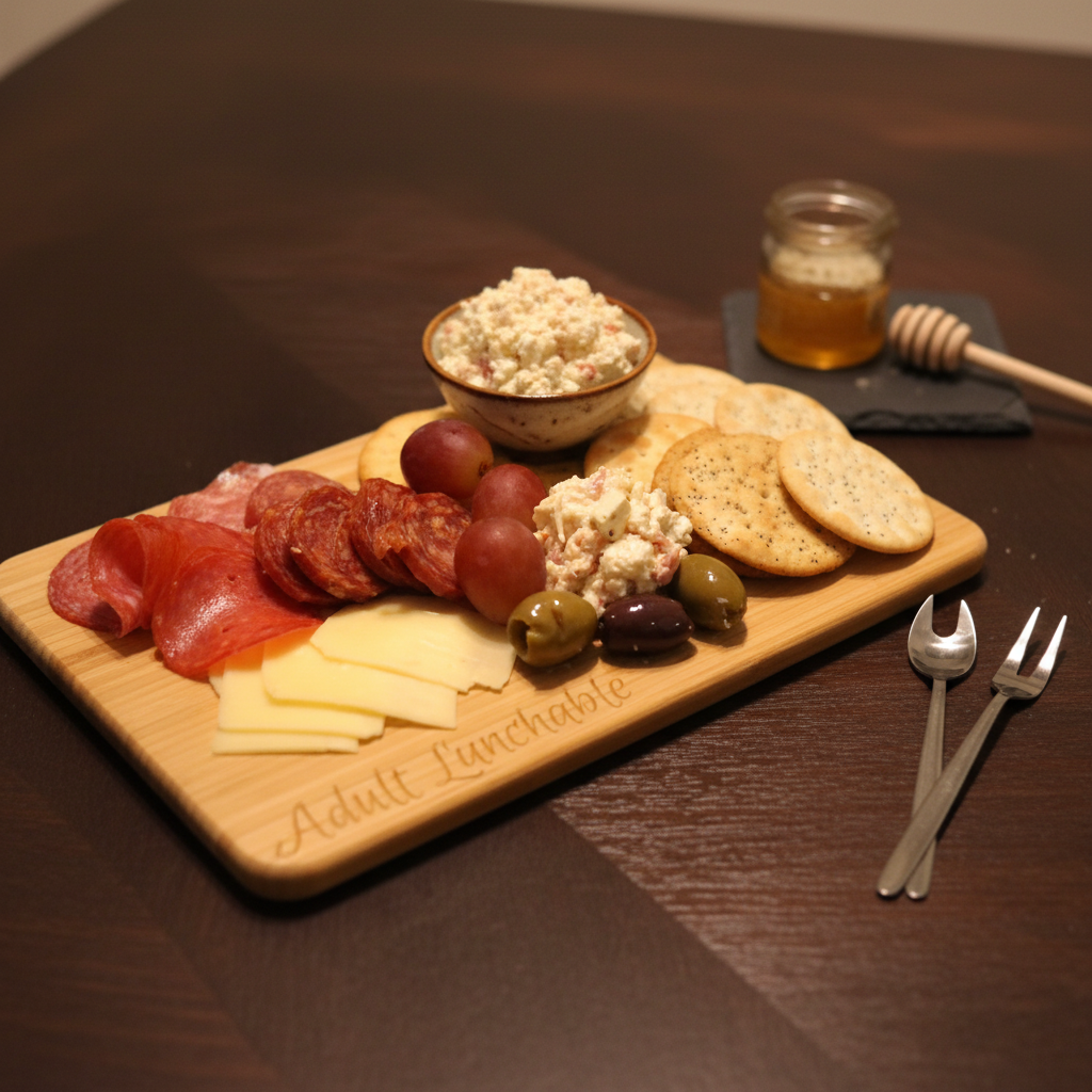 Custom Engraved Cutting Board Gift Set
