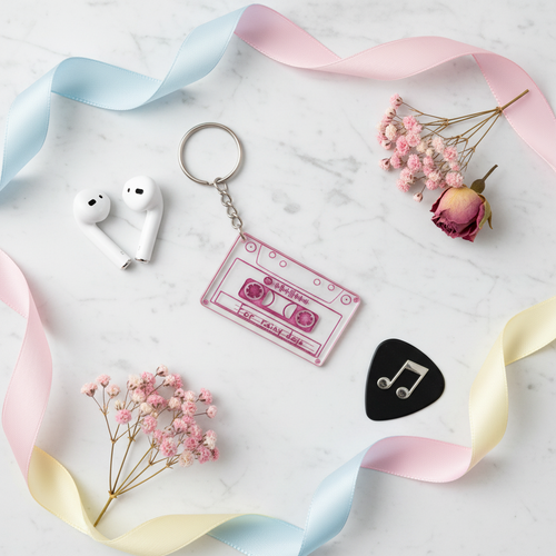 Custom Engraved Spotify Mixtape Keychain