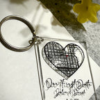 Custom “Our First Date” Map Keychain